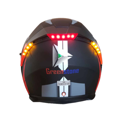 GREEN STONE Helmet Smart G6 - rear brake and indicator lights